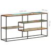 vidaXL Buffet 150x30x75 cm Bois de r&eacute;cup&eacute;ration massif