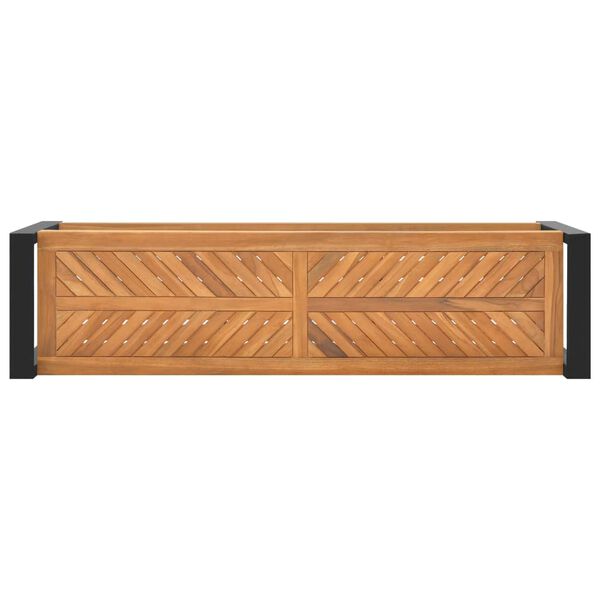 vidaXL Banc 120 cm Bois de teck solide