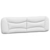 vidaXL Cadre de lit sans matelas Hvar blanc 193x203 cm similicuir