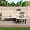 vidaXL Salon de jardin 5 pcs avec coussins anthracite r&eacute;sine tress&eacute;e