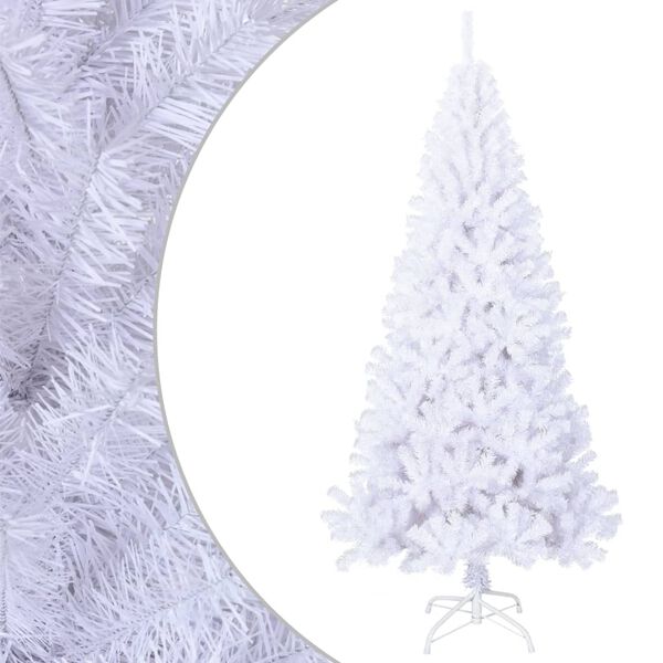 vidaXL Arbre de Noël artificiel avec branches épaisses blanc 240cm PVC