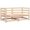 vidaXL Canap&eacute;s d'angle de jardin 2 pcs 70x70x67 cm bois de pin massif