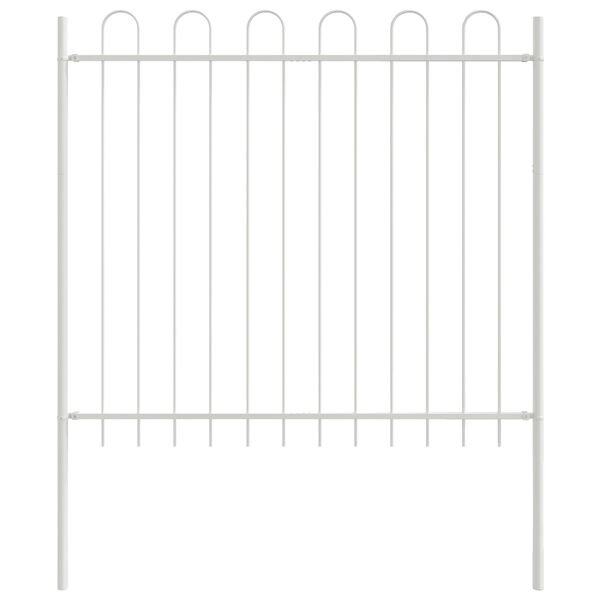 vidaXL Cl&ocirc;ture de jardin 2 pcs Gris 3,4 x 0,6 m Acier rev&ecirc;tu de poudre