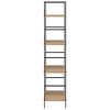 vidaXL Biblioth&egrave;que &agrave; 4 niveaux ch&ecirc;ne 60x27,6x124,5 cm bois ing&eacute;nierie