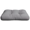 vidaXL Coussin de palette gris 50x50x12 cm tissu