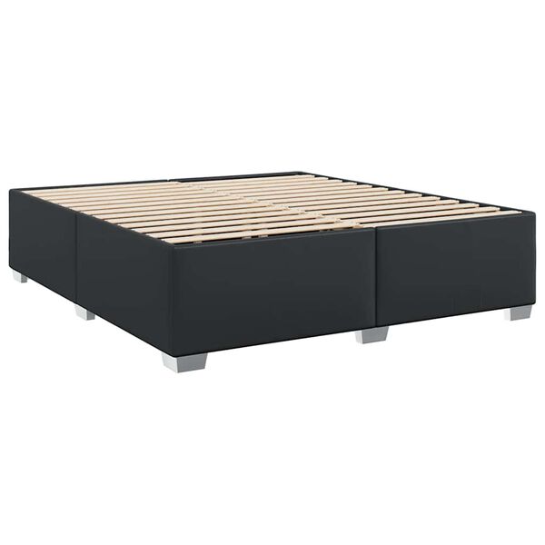 vidaXL Cadre de lit sans matelas noir similicuir