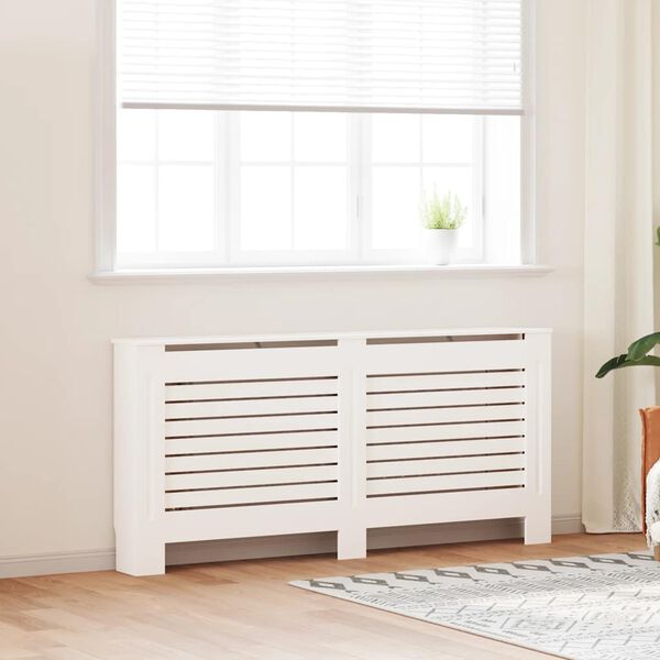 vidaXL Cache-radiateur Blanc 172x19x81,5 cm MDF
