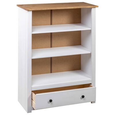 vidaXL Bibliothèque Blanc 80x35x110 cm Pin massif Assortiment Panama