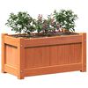 vidaXL Jardini&egrave;res 2 pcs cire marron bois de pin massif