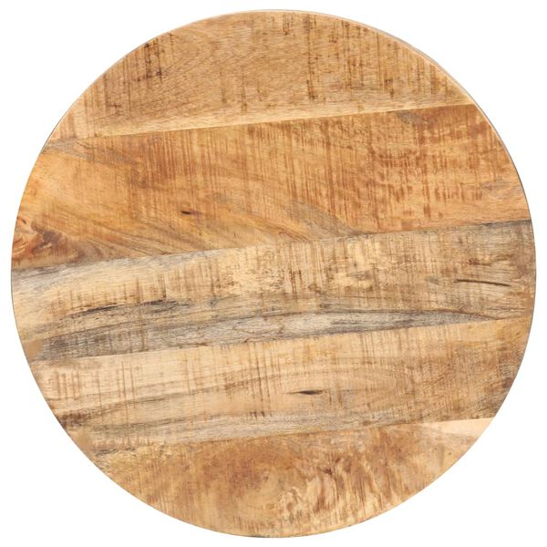 vidaXL Table de bistro Ronde &Oslash;50x75 cm Bois de manguier brut