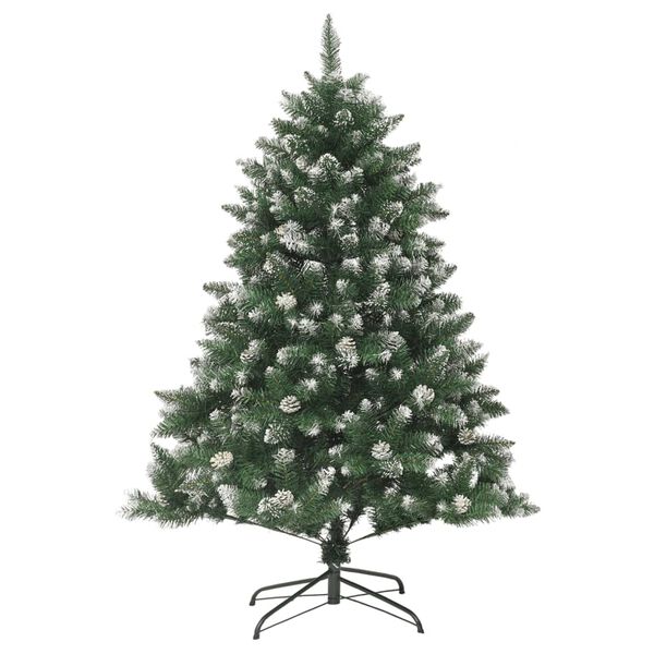 vidaXL Sapin de No&euml;l artificiel avec support 120 cm PVC