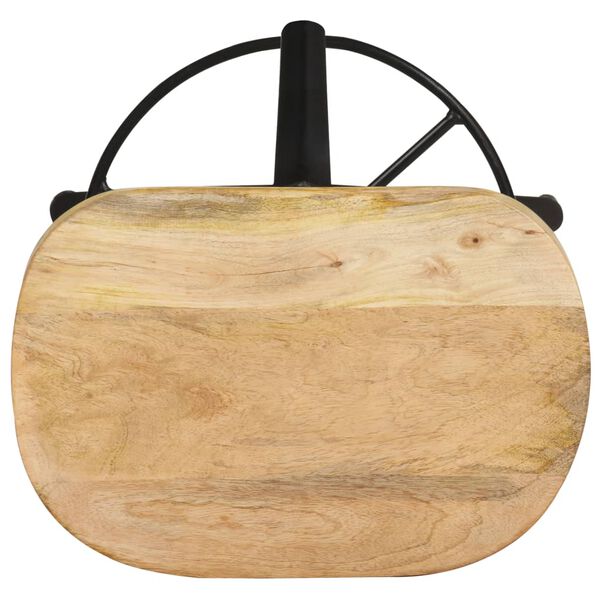 vidaXL Tabourets de bar lot de 2 66 cm bois de manguier massif