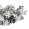vidaXL Guirlande de No&euml;l avec neige floqu&eacute;e Vert 20 m PVC