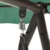 vidaXL Balancelle de jardin avec auvent vert 198 cm tissu et acier