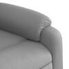 vidaXL Fauteuil de massage inclinable gris clair tissu