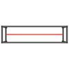 vidaXL Cadre banc de travail Noir mat et rouge mat 210x50x79 cm M&eacute;tal