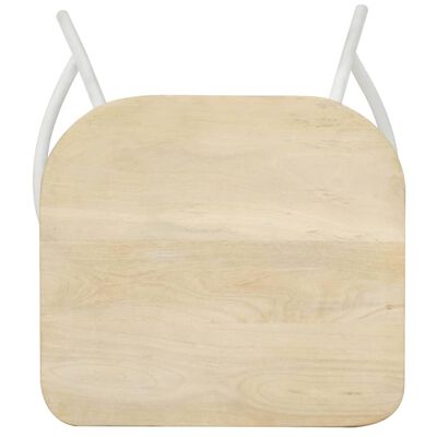 vidaXL Tabourets de bar lot de 2 bois de manguier massif