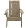 vidaXL Chaise de jardin Adirondack marron clair 75x88,5x89,5 cm PP