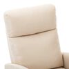 vidaXL Fauteuil électrique de massage crème tissu