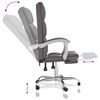 vidaXL Fauteuil inclinable de bureau Gris Similicuir