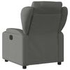 vidaXL Fauteuil inclinable de massage &eacute;lectrique gris fonc&eacute; tissu