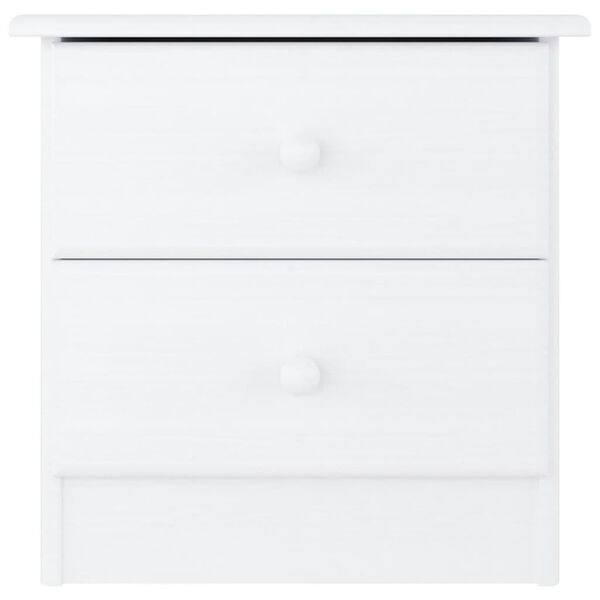 vidaXL Table de chevet ALTA blanc 41x35x41 cm bois de pin massif