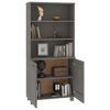 vidaXL Buffet HAMAR Bois massif de pin Gris clair