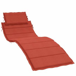 vidaXL Coussin de chaise longue rouge m&eacute;lang&eacute; 186x58x4 cm tissu