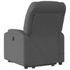 vidaXL Fauteuil inclinable de massage électrique gris foncé tissu