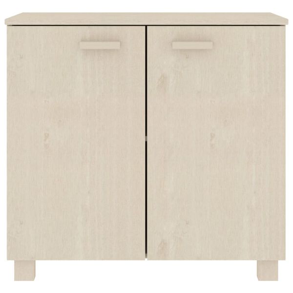 vidaXL Buffet HAMAR Marron miel 85x35x80 cm Bois massif de pin
