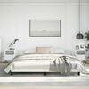vidaXL Cadre de lit sans matelas blanc king similicuir
