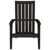vidaXL Chaises de jardin Adirondack lot de 2 noir polypropyl&egrave;ne