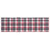 vidaXL Coussin de chaise longue &agrave; carreaux rouge 200x50x3 cm