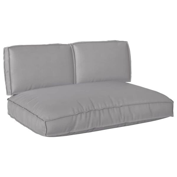 vidaXL Ensemble de coussins 3 pcs Gris Tissu Oxford