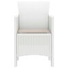 vidaXL Chaise de jardin 2 pcs Blanc 53 x 49 x 85 cm PP