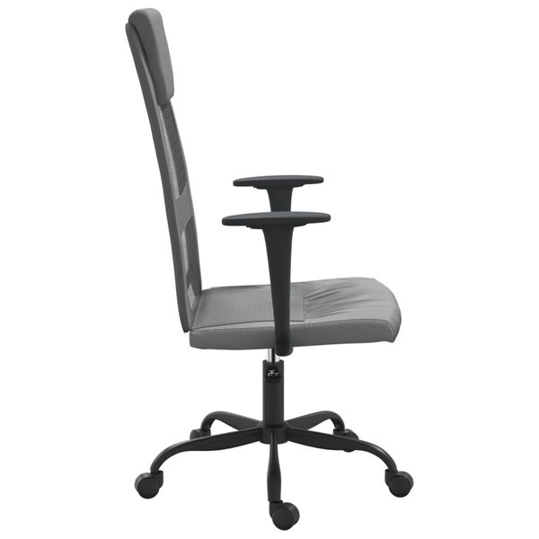 vidaXL Chaise de bureau réglable en hauteur gris