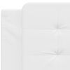 vidaXL Coussin de tête de lit Zadar blanc 100 cm similicuir