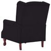 vidaXL Fauteuil inclinable noir tissu