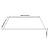 vidaXL Dessus de table carr&eacute; en verre tremp&eacute; 800 x 800 mm