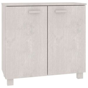 vidaXL Buffet HAMAR Blanc 85x35x80 cm Bois massif de pin