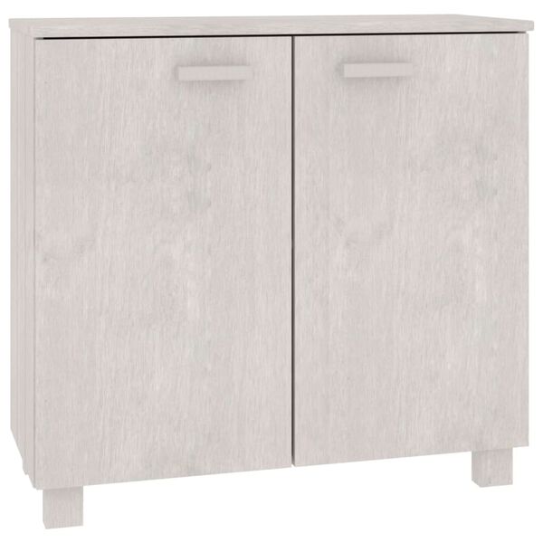 vidaXL Buffet HAMAR Blanc 85x35x80 cm Bois massif de pin