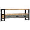 vidaXL Meuble TV 130x30x50 cm Bois massif de manguier
