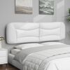 vidaXL Coussin de t&ecirc;te de lit Hvar blanc 183 cm similicuir