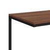 vidaXL Table d'appoint avec roues noir 55x35x70 cm bois d'ing&eacute;nierie