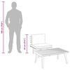 vidaXL Salon de jardin 2 pcs avec coussins Bois d'acacia solide