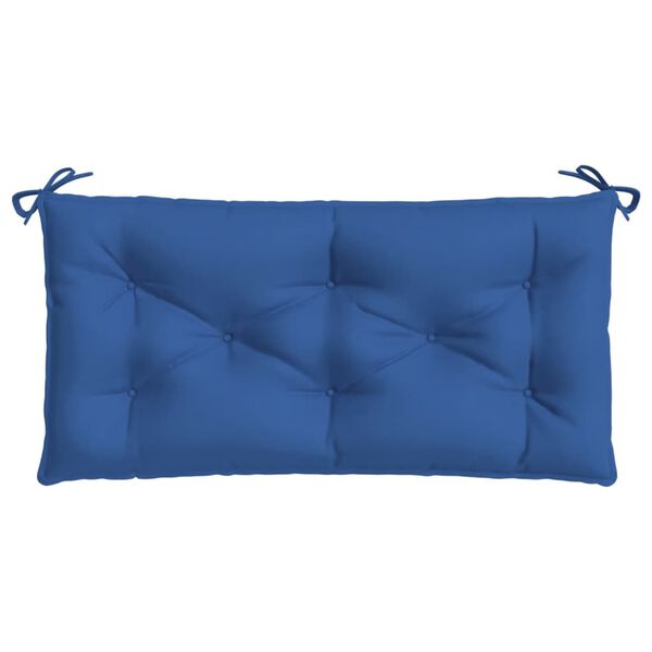 vidaXL Coussin de banc de jardin bleu 110x50x7 cm tissu oxford