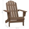 vidaXL Chaise de jardin Adirondack avec pouf et table Sapin Marron
