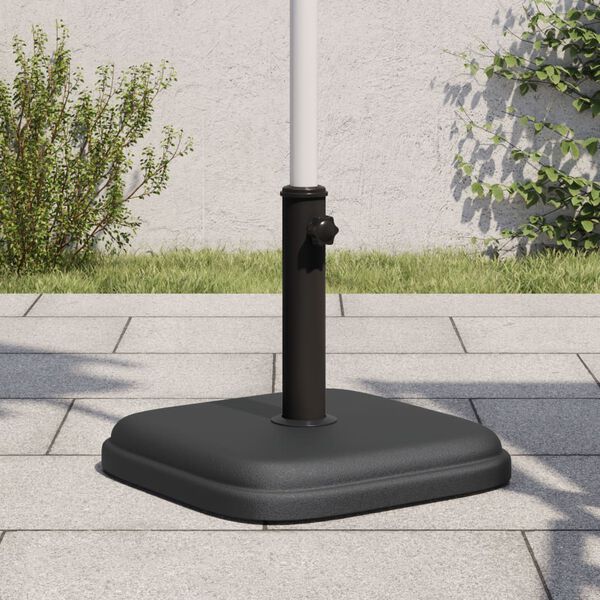vidaXL Base de parasol pour m&acirc;ts &Oslash;32/35/38 mm 11 kg carr&eacute;