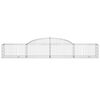 vidaXL Paniers &agrave; gabions arqu&eacute;s 6 pcs 300x50x40/60 cm fer galvanis&eacute;