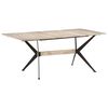 vidaXL Table à manger 180x90x76 cm Bois de manguier massif
